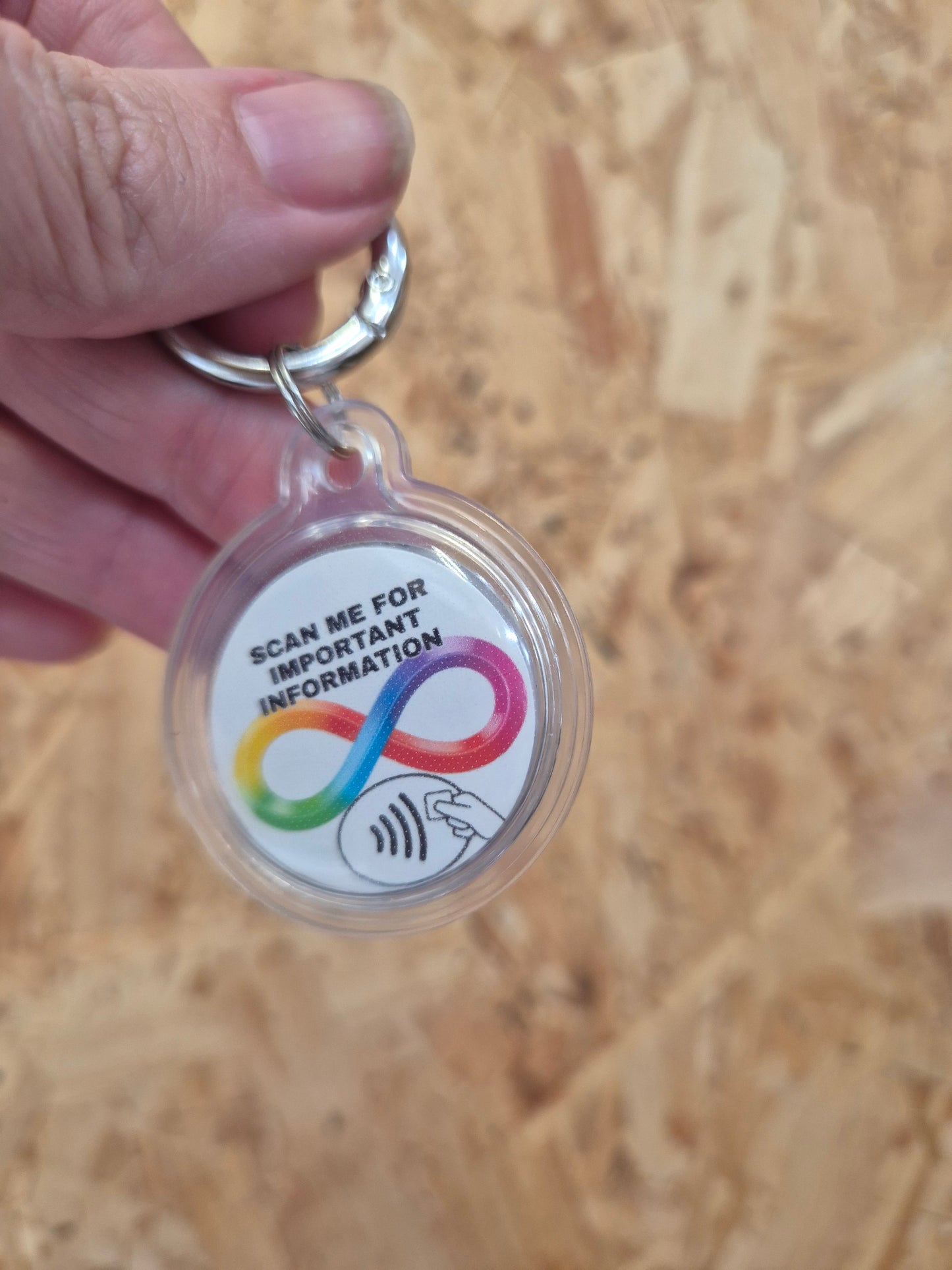 Neurodiversity Key Ring (larger memory)
