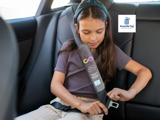 KnowMe Tag Seatbelt Cover NEURODIVERSITY PREORDER - WILL SHIP W/C 15/09