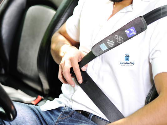 KnowMe Tag Seatbelt Cover HEARING DIFFICULTY  - PREORDER - WILL SHIP W/C 15/09