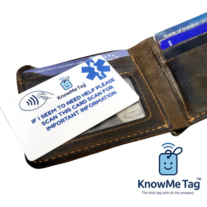 KnowMe Tag™ Wallet Card – Medical Edition
