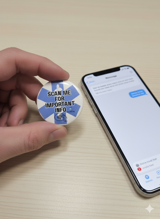 MEDICAL alert Badge Metal