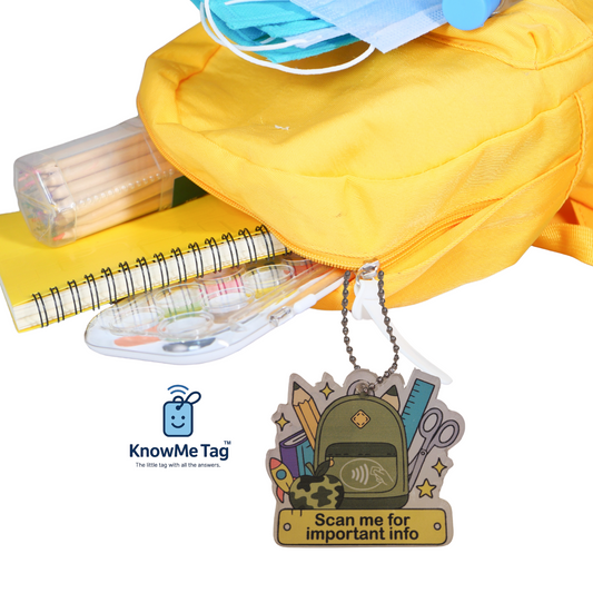 Green School Bag Charm/Bag Tag