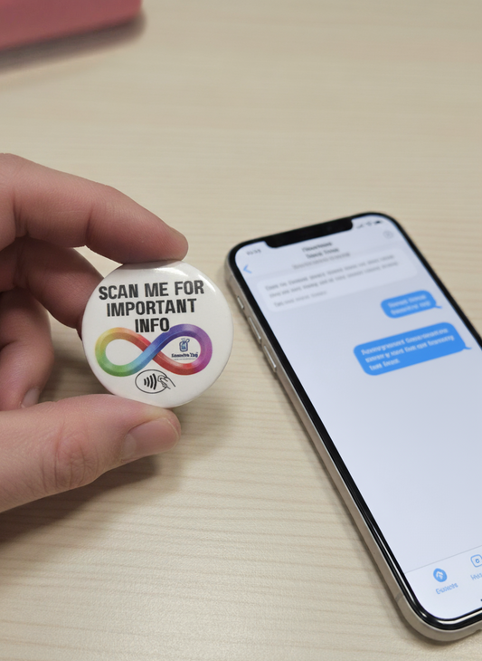 Neurodivergent Badge Metal