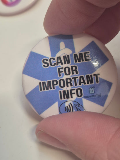 MEDICAL alert Badge Metal