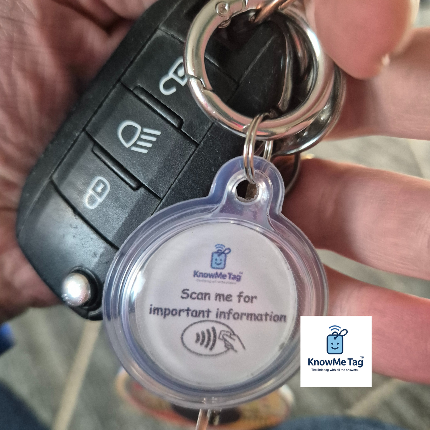 Multi-Purpose utility Key Ring & Pet Tag (larger memory)