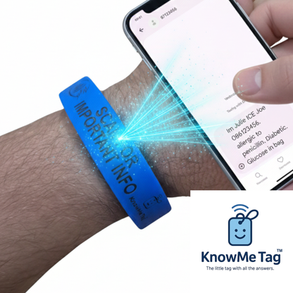 Smart Silicone Bracelet Blue