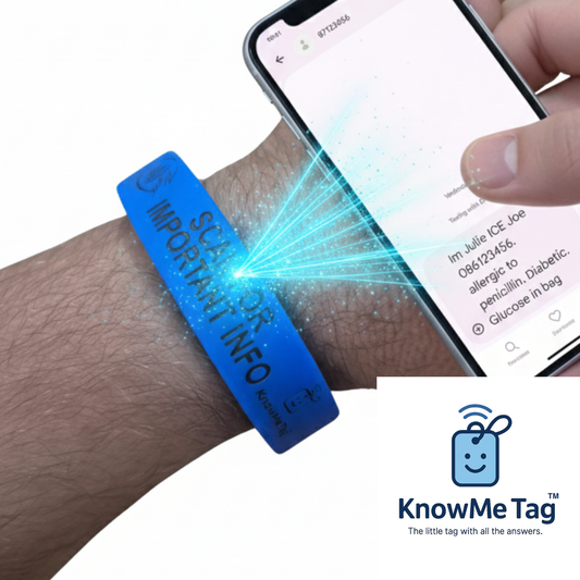 Smart Silicone Bracelet Blue