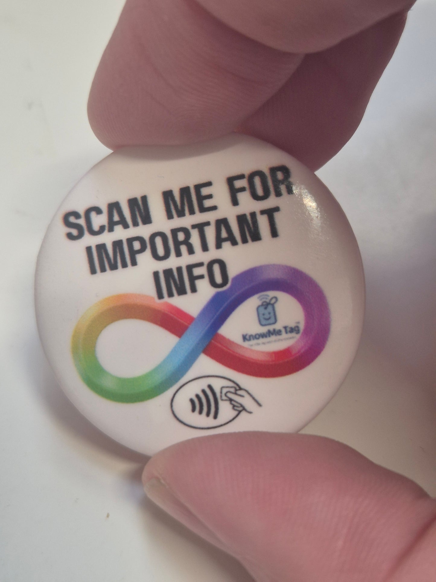 Neurodivergent Badge Metal